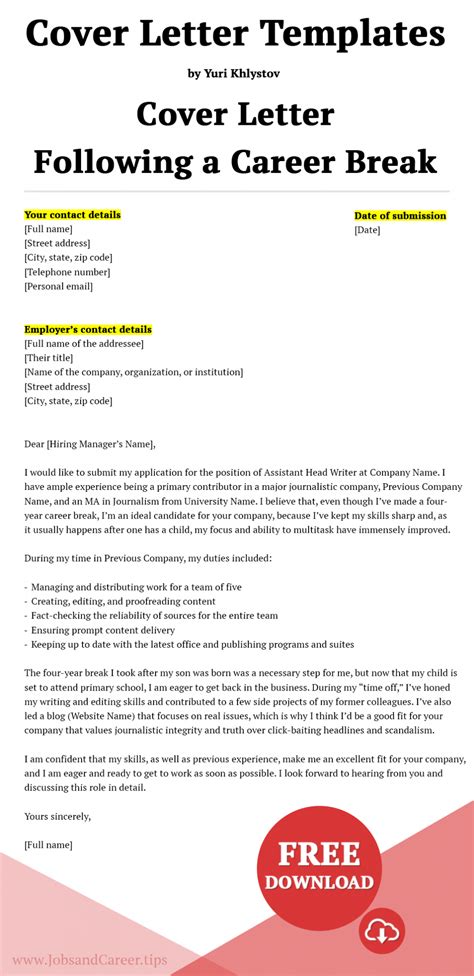 27 Cover Letter Templates Download Now Recommended