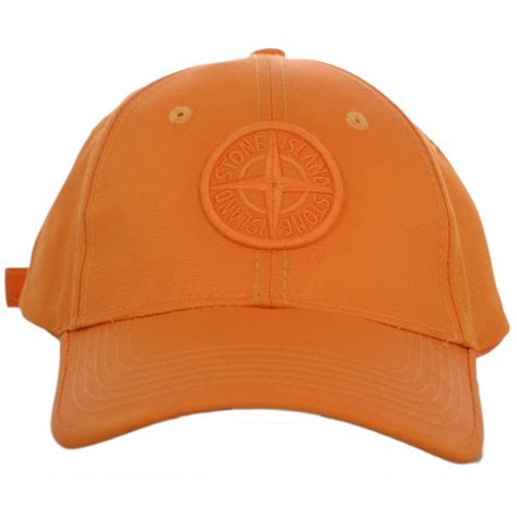 Stone Island Baseball Orange Cap Accessories From N22 Menswear Uk