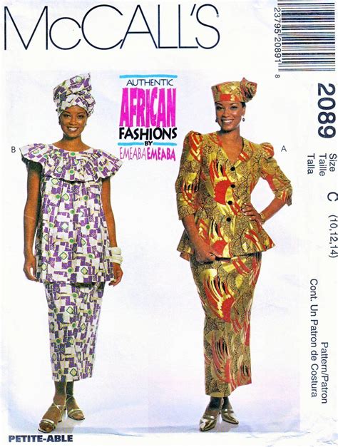 Mccalls 2089 101214 African Fashions By Emeaba Emeaba Uncut Sewing
