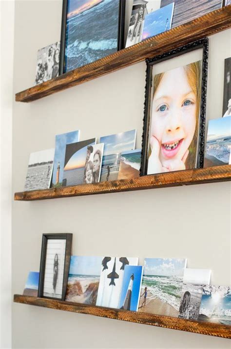 Simple Diy Picture Ledge Shelf Perfect For Photos And Art Picture