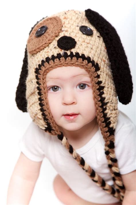 Puppy Hat Winter Hat Photo Prop Animal Hat Crochet Etsy Crochet