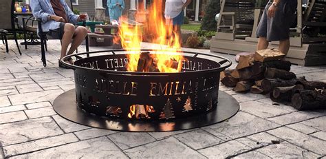 It also allows kids to stand at a safe. TPC n'smore, Custom Campfire Rings, Thick Steel Campfire ...