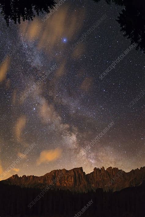 Milky Way Over The Dolomites Stock Image C0148620 Science Photo
