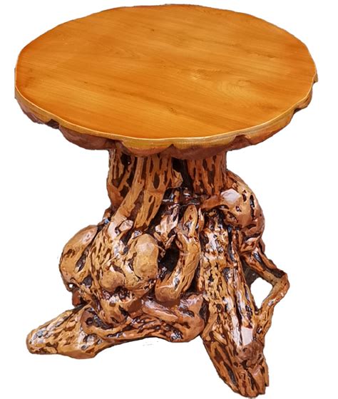 Buy Unique Azalea Tree Stump End Table Rustic Wood Root Log Side