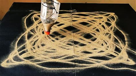 Sand Pendulum Forming Lissajous Patterns Youtube