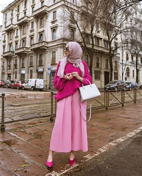 chic ways to style pink hijab outfit looks hijab