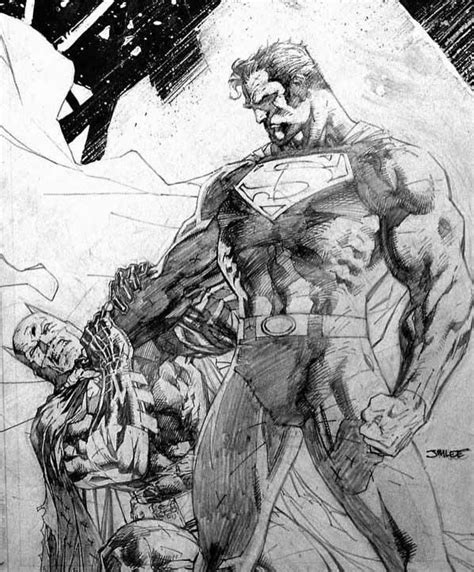 Jim Lee Sketch Of Batman And Superman Comic Books Art Jim Lee Art