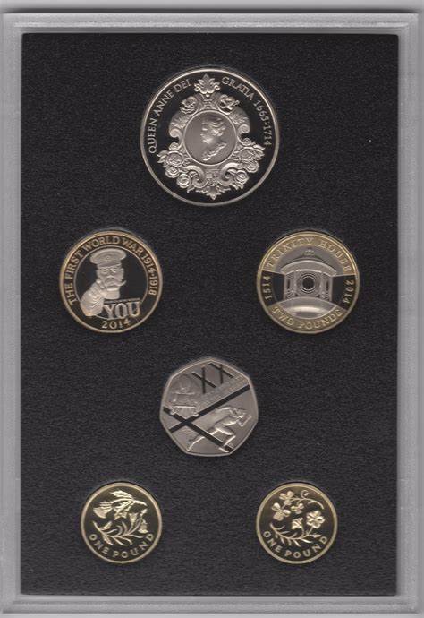 2014 United Kingdom Proof Commemorative Coin Collection Coin Sets