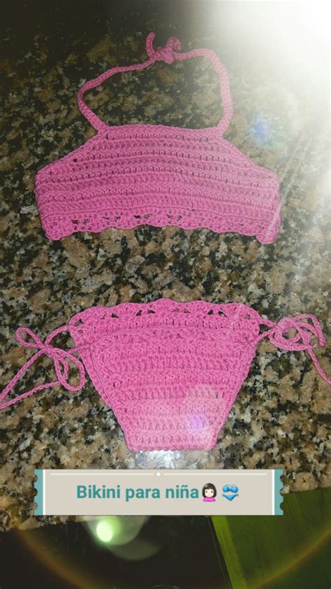 Pin De Raquel Luna En Bikini A Crochet Bikini Para Niñas Bikini Niños