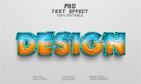 Design 3d Text Effect Editable Psd File Graphic By Imamul0 · Creative