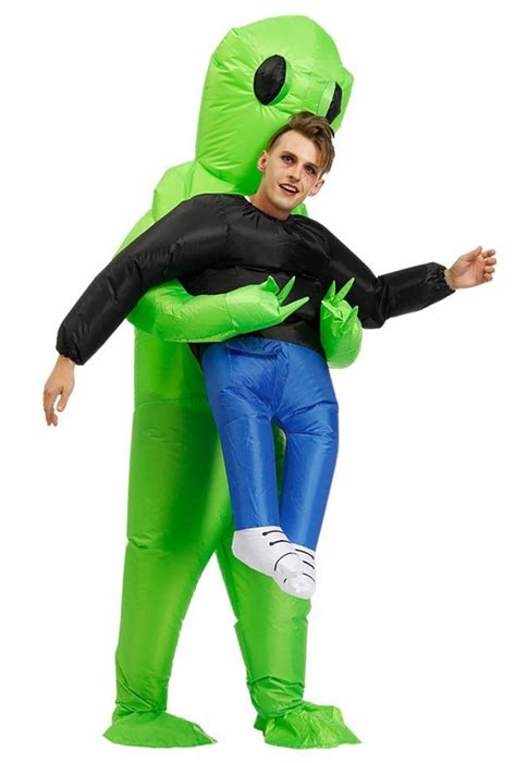 Inflatable Alien Carrying Human Costume This Alien Abduction