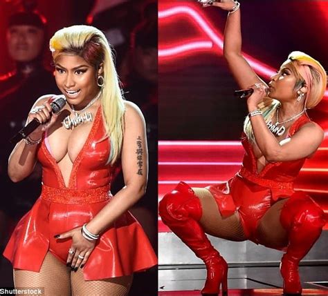 Nicki Minaj Puts Up Sexy Display In Very Racy Red Dress During BET