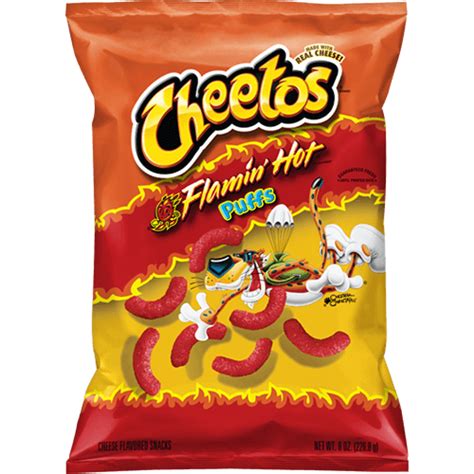 Cheetos® Puffs Flamin Hot® Cheese Flavored Snacks Cheetos