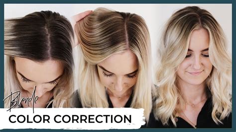 Blonde Hair Color Correction Before And After How To Fix Highlighted