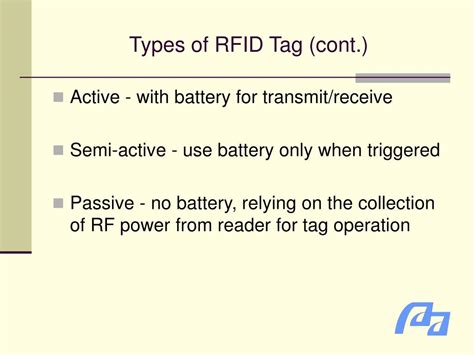 Ppt Types Of Rfid Tag Powerpoint Presentation Free Download Id659877