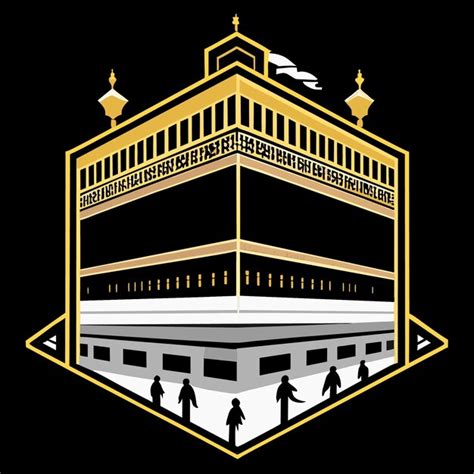 Premium Vector Detailed Handdrawn Kaaba In Mecca Vector Art