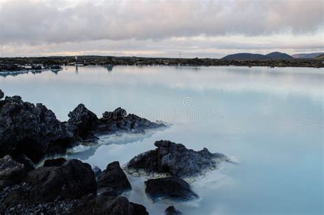 Blue Lagoon At Dusk Stock Photo Image Of Silica Seawater 44284860