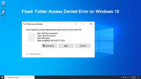 Useful Solutions To Fix The Folder Access Denied Error On Windows