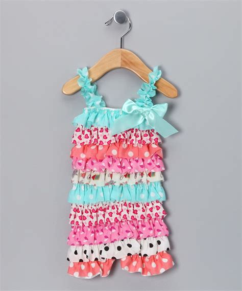 Another Great Find On Zulily Light Blue Polka Dot Ruffle Romper