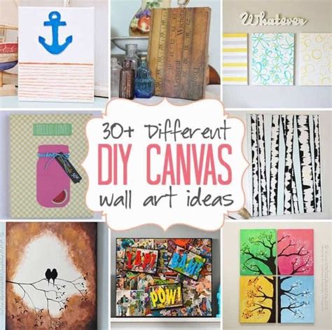 Diy Canvas Wall Art Ideas 30 Canvas Tutorials