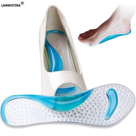 Silicone Gel Pads Shoes Insole Pain Relief Size Non Slip Sandals High