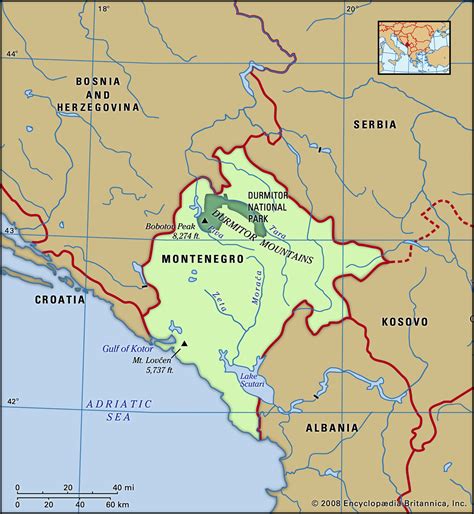 Montenegro History Population Capital Flag Language Map And Facts