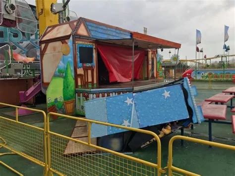 Brean Theme Park Closed After Being Battered By Storm Hannah Bristol Live