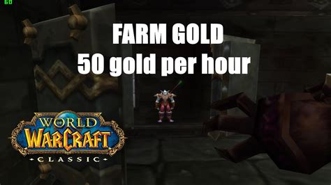Wow Classic Farm Gold 50 Gold Per Hour In Blackrock Depths Safe Youtube