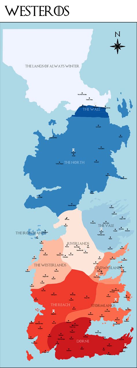 Game Of Thrones An R Map To Westeros