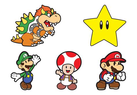 Super Mario Characters Vector Art At Vecteezy