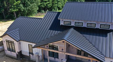 Matte Black Metal Roofing Pros Cons Project Photos Sheffield Metals
