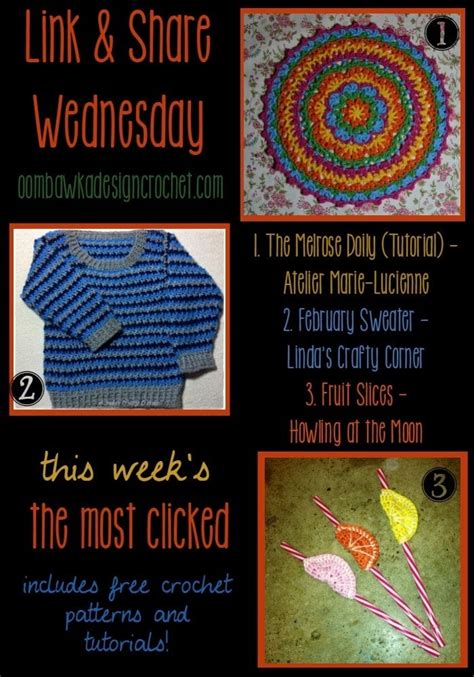 Link Party 133 Link And Share Wednesday • Oombawka Design Crochet