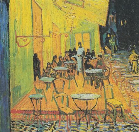 Caf Terrace At Night Van Gogh A Terrace At Night Painting