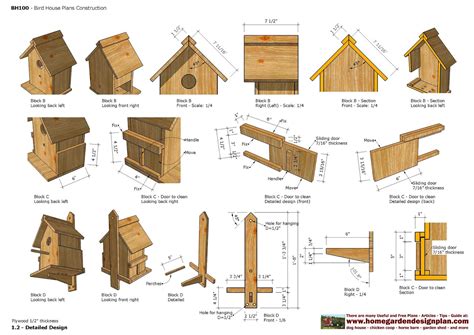 Printable Bird House Plans