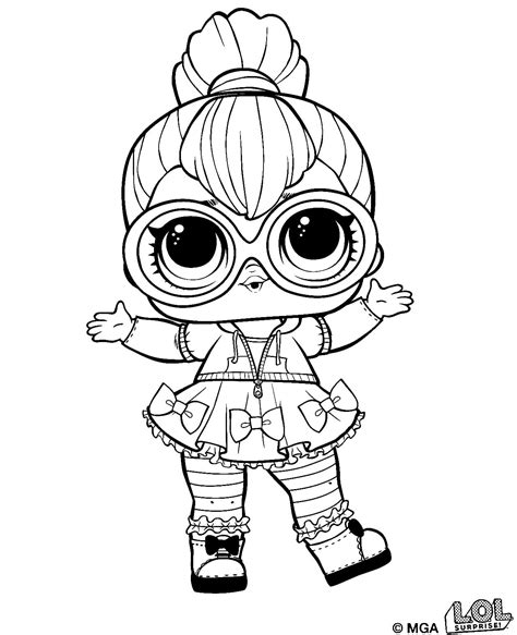 Neon QT LOL Surprise Doll coloring page - Download, Print or Color