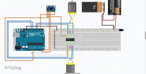 Arduino Uno How To Connect An L293d And An Mpu6050 To Run Together
