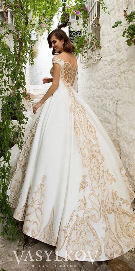 Gold Wedding Gowns 18 Gowns 2023 Guidefaqs Vestidos De Novia