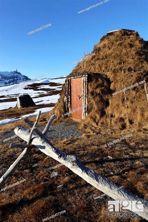 Norway Lapland County Of Finnmark Hammerfest Village Sami Stock