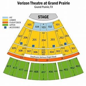 Verizon Theatre Seating Chart