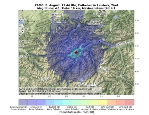 Ein erdbeben hat am samstagabend den großraum landeck erschüttert. Moderates Erdbeben erschüttert Tirol und Südbayern ...