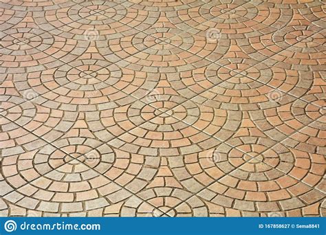 Pattern Of Paving Tiles Ceramic Brick Floor Stock Image Image Of