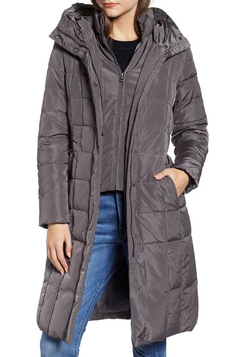 Cole Haan Bib Insert Down And Feather Fill Coat Regular And Petite