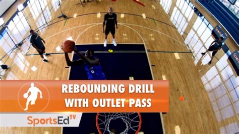 Rebounding Drill With Outlet Pass Rebounding Training Video Basketball