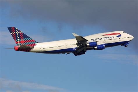 British Airways Boeing 747 436 G Bnli With Benyhone Tartan Tail Fin