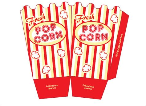 14 Best Popcorn Box Templates Pdf Psd Vector Eps