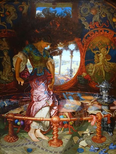 William Holman Hunt The Lady Of Shalott Print Poster Etsy The Lady