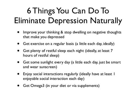 Most Important Thing To Beat Depression