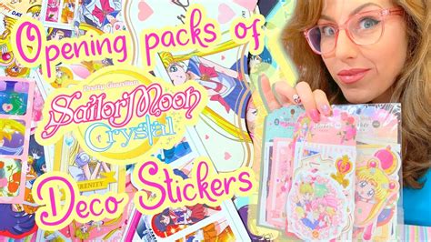 Opening Sailor Moon Crystal Deco Stickers From Korea Youtube