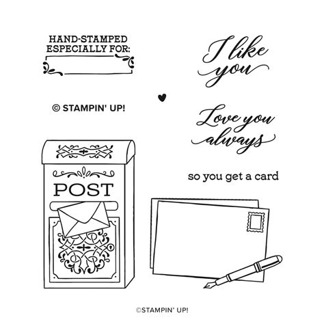 Stamped With Love Stamp Set By Stampin Up