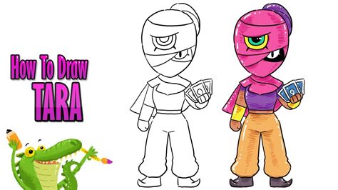 Desene de colorat » desene animate » brawl stars. how to draw tara brawl stars | tara - YouTube